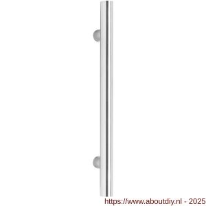 Intersteel Essentials 4327 deurgreep per stuk T-vorm 800x80x30 mm hart op hart 600 mm RVS - A26008694 - afbeelding 1