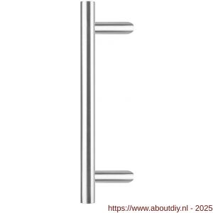 Intersteel Essentials 4329 deurgreep per stuk T-vorm schuin 500x90x30 mm hart op hart 300 mm RVS - A26006120 - afbeelding 1