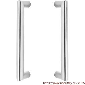 Intersteel Essentials 4335 deurgrepen per paar recht-Hoek 90 graden 220x65x20 mm hart op hart 200 mm RVS met bevestiging - A26008744 - afbeelding 1