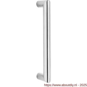 Intersteel Essentials 4339 deurgreep per stuk recht-Hoek 90 graden 630x80x30 mm hart op hart 600 mm RVS - A26008765 - afbeelding 1