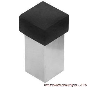Intersteel Essentials 4421 deurstop vierkant 56x30x30 mm universele montage RVS - A26007389 - afbeelding 1