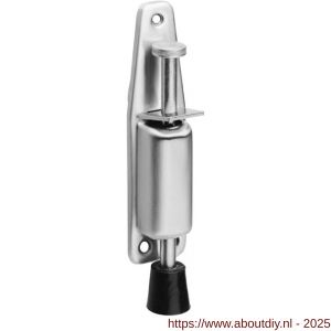 Intersteel Essentials 4440 deurvastzetter met voetrem groot 180 (225) x 36 mm RVS - A26007237 - afbeelding 1