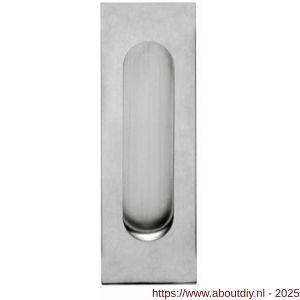 Intersteel Essentials 4476 schuifdeurkom rechthoekig 170x50 mm verdekt RVS - A26006162 - afbeelding 1