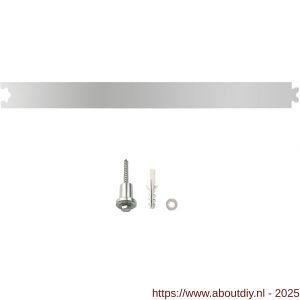 Intersteel Living 4501 tussenrail 45 cm voor schuifdeursysteem inclusief bevestigingsset roestvast staal - A26008788 - afbeelding 1