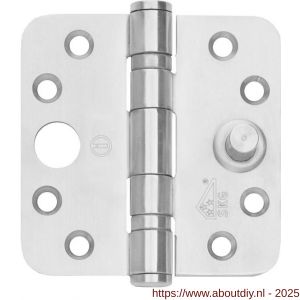 Intersteel Essentials 4625 SKG3 Kogellagerscharnieren 3.5 inch inch afgerond 89x89x3 mm RVS - A26007206 - afbeelding 1