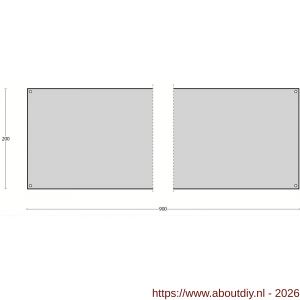 Intersteel Living 4751 schopplaat 200x900x1,5 mm RVS - A26007277 - afbeelding 2