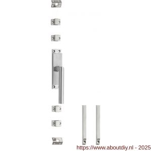 Intersteel Essentials 5620 set kruk-espagnolet rechts Hoek 90 graden diameter 19 mm incl stangenset 2x 1245 mm RVS geborsteld - A26009323 - afbeelding 1