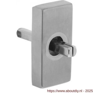 Intersteel 6050 basisplaat rechthoekig voor raamkruk hals diameter 16 mm insteeklengte stift 7x35 mm RVS - A26008797 - afbeelding 1