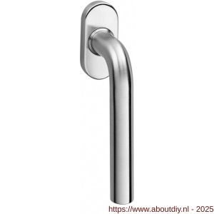 Intersteel 6156 raamkruk Recht diameter 19 mm met zichtring RVS - A26003697 - afbeelding 1