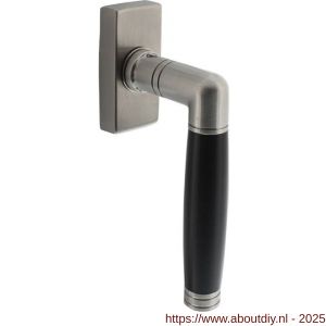 Intersteel Living 6156 raamkruk Ton 212 op stalen rechthoekige rozet stift 7x35 mm RVS - A26010132 - afbeelding 1