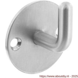 Intersteel Living 6950 jashaak op ronde achterplaat diameter 45 mm RVS - A26006182 - afbeelding 1