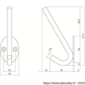 Intersteel Living 6950 hoed-Jashaak ovaal RVS - A26006892 - afbeelding 2