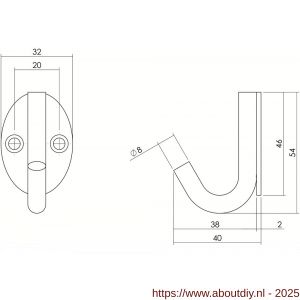 Intersteel Living 6950 jashaak ovaal RVS - A26006893 - afbeelding 2