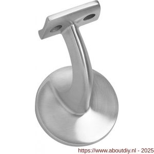 Intersteel Essentials 7300 leuninghouder kleine achterplaat hol zadel RVS - A26007784 - afbeelding 1