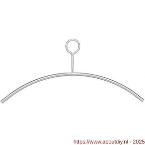 Intersteel Essentials 7380 kledinghanger diameter 10 mm met dicht oog RVS - A26003888 - afbeelding 1