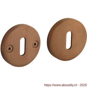 Intersteel 3175 sleutelrozetten éénzijdig verdekt diameter 55x8 mm met nokken diameter 8 mm PVD koper mat - A26011386 - afbeelding 1