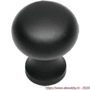 Intersteel Living 8550 meubelknop Paddenstoel diameter 35 mm smeedijzer zwart - A26004082 - afbeelding 1