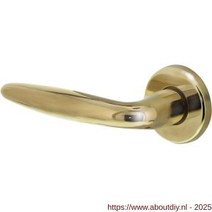 Intersteel 0199 deurkruk gatdeel links Sigaar op rozet verdekt diameter 49x7 mm PVD messingkleur - A26001569 - afbeelding 1