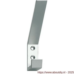 Intersteel Living 6910 kapstokhaak met verticale schroefgaten aluminium - A26003917 - afbeelding 1
