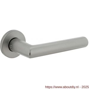 Intersteel 0055 deurkruk Broome met rozet verdekt diameter 50x7 mm met nokken aluminium F1 - A26010485 - afbeelding 1