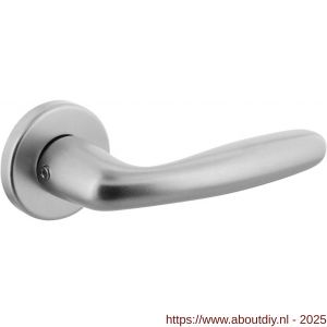 Intersteel Living 0072 deurkruk Sigaar met rozet verdekt diameter 50x7 mm met nokken aluminium F1 - A26001623 - afbeelding 1