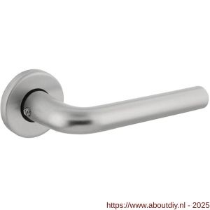 Intersteel Living 0073 deurkruk Derby met rozet verdekt diameter 50x7 mm met nokken aluminium F1 - A26001625 - afbeelding 1