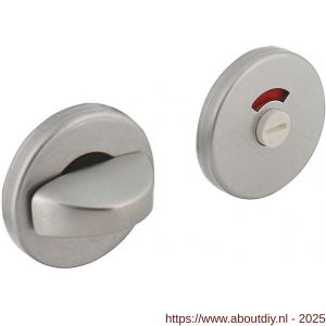Intersteel Living 3090 WC-sluiting verdekt diameter 50x7 mm met nokken en stift 8x8 mm aluminium F1 - A26002651 - afbeelding 1