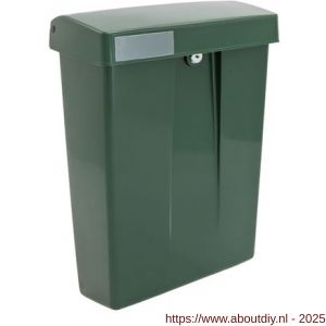 Intersteel Essentials 4900 postkast Summus kunststof met slot 2 sleutels groen RAL 6009 - A26007793 - afbeelding 1