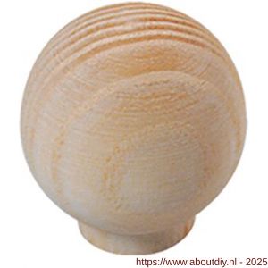 Intersteel Living 8578 meubelknop bolrond diameter 18x35 mm essenhout - A26004041 - afbeelding 1