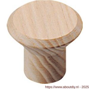 Intersteel Living 8578 knop 28 mm taps essenhout - A26004045 - afbeelding 1