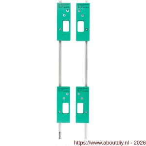 Intersteel Essentials 4631 freesmalset 2x 1000 mm 4-delig voor 4 bladscharnieren 76x76 mm - A26009286 - afbeelding 1