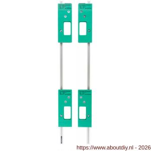 Intersteel Essentials 4631 freesmalset 2x 1000 mm 4-delig voor 4 bladscharnieren 89x89 mm - A26009287 - afbeelding 1