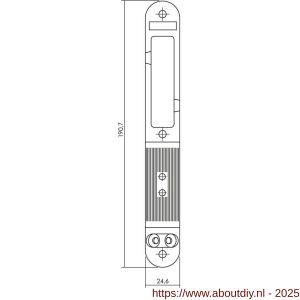 Intersteel Essentials 9508 SKG2 verstelbare sluitkom 25x192 mm verzinkt - A26008892 - afbeelding 2