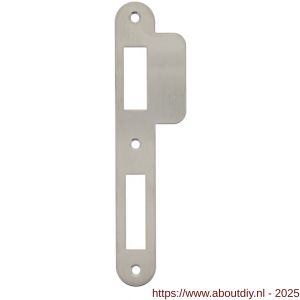 Intersteel 9509 sluitplaat 175x25/44x1,5 mm voor dag- en nacht schoot afgerond met korte lip RVS DIN links - A26006919 - afbeelding 1