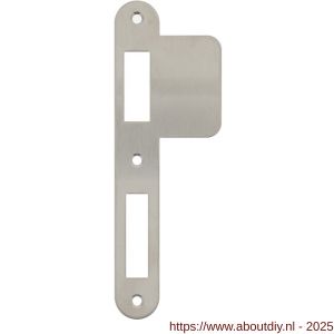 Intersteel 9509 sluitplaat 175x25/59x1,5 mm voor dag- en nacht schoot afgerond met lange lip RVS DIN links - A26006921 - afbeelding 1