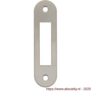 Intersteel 9509 sluitplaat 94x25x1,5 mm voor nachtschoot afgerond RVS - A26006923 - afbeelding 1