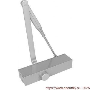 Intersteel Essentials 4801 deurdranger 120 met schaararm 207x55x40 mm grijs - A26006951 - afbeelding 1