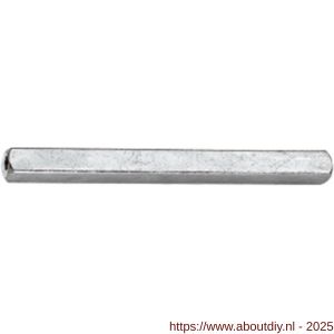 Intersteel 9753 stift beide zijden hol FH 9x100 mm - A26000884 - afbeelding 1