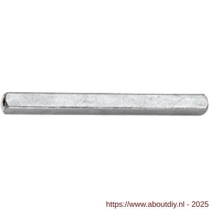 Intersteel 9753 stift beide zijden hol FH 9x125 mm - A26000885 - afbeelding 1