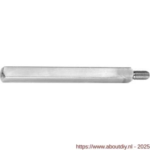 Intersteel 9753 wisselstift schroefdraad M10-hol 8x80 mm - A26006599 - afbeelding 1