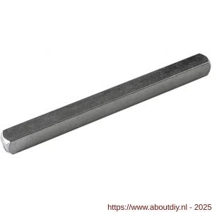 Intersteel 9756 stift massief 6x75 mm - A26008960 - afbeelding 1
