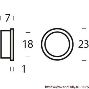 Intersteel 9970 halsring diameter 23x1 mm reductiemaat diameter 20-18 mm nylon bruin - A26007493 - afbeelding 2