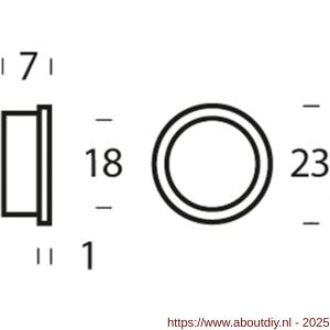 Intersteel 9970 accessoireset D 10 nylon ringen diameter 20-18 mm bruin - A26010088 - afbeelding 2