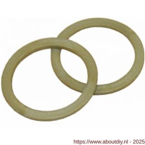 Intersteel 9971 halsring plat diameter 22,5x1,3 mm binnenmaat diameter 18 mm nylon bruin - A26007489 - afbeelding 1