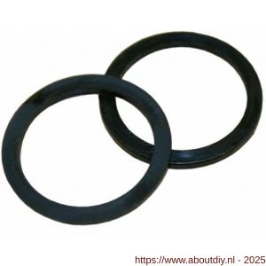 Intersteel 9971 halsring plat diameter 22,5x1,3 mm binnenmaat diameter 18 mm nylon zwart - A26001909 - afbeelding 1