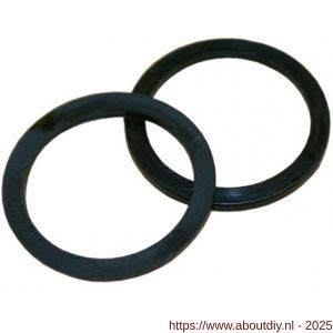 Intersteel 9971 halsring plat diameter 20x1 mm binnenmaat diameter 16 mm nylon zwart - A26008974 - afbeelding 1