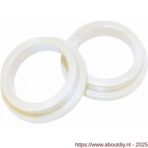 Intersteel 9972 halsring diameter 21x1 mm reductiemaat diameter 18-16 mm nylon wit - A26007486 - afbeelding 1