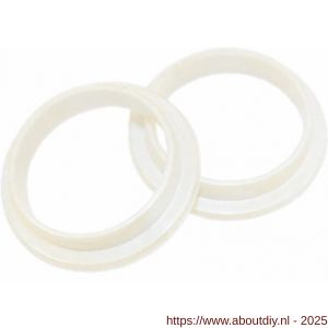 Intersteel 9972 halsring diameter 23x1 mm reductiemaat diameter 20-16 mm nylon wit - A26007490 - afbeelding 1
