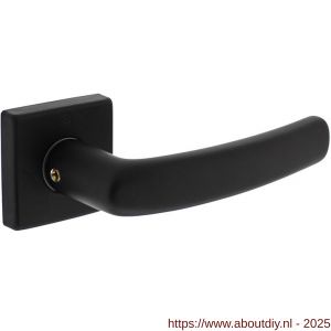 Intersteel 0059 deurkruk Denham met rozet verdekt 50x50x10 mm met nokken zwart - A26010526 - afbeelding 1