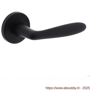 Intersteel 0200 deurkruk Phobos op rozet verdekt diameter 49x7 mm zwart - A26007097 - afbeelding 1